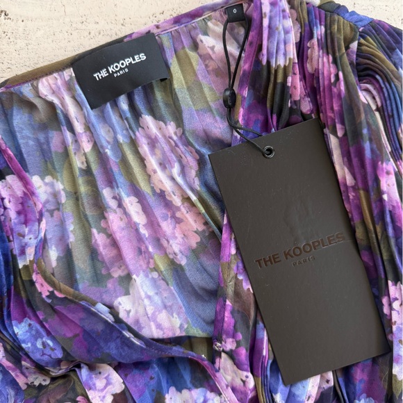 NWT The Kooples Multicolor Floral Dress, Size 0 - Picture 5 of 9